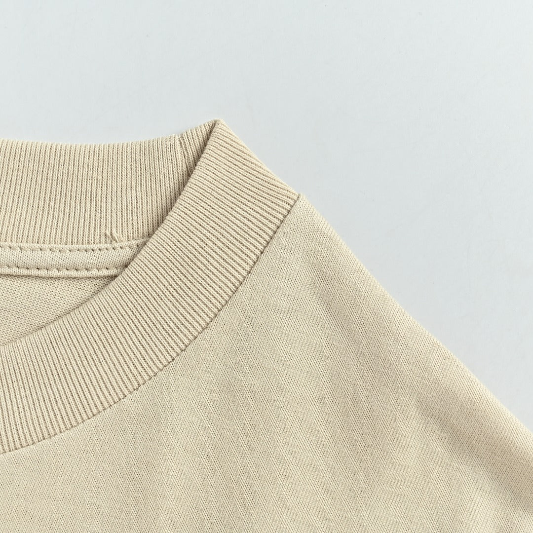 Louis Vuitton 26SS L.V.M. Embroidered Micro-Logo Letter Short-Sleeve T-Shirt Sand
