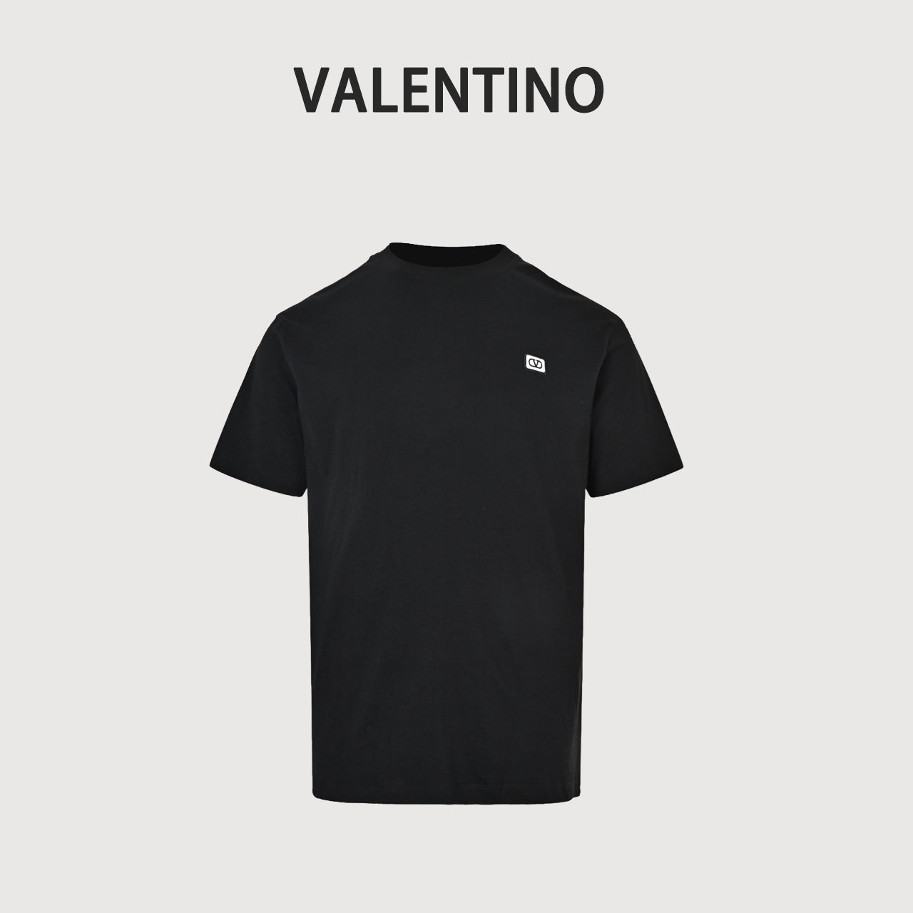 Valentino Embroidered Badge Short-Sleeve T-Shirt White