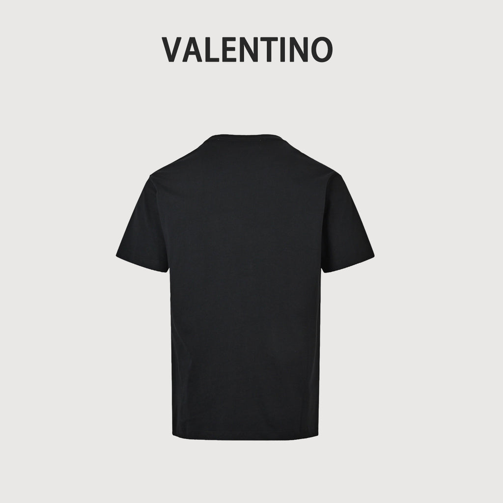 Valentino Embroidered Badge Short-Sleeve T-Shirt White