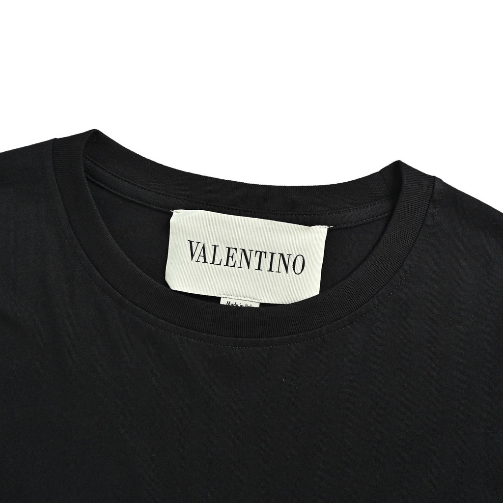 Valentino Embroidered Badge Short-Sleeve T-Shirt White