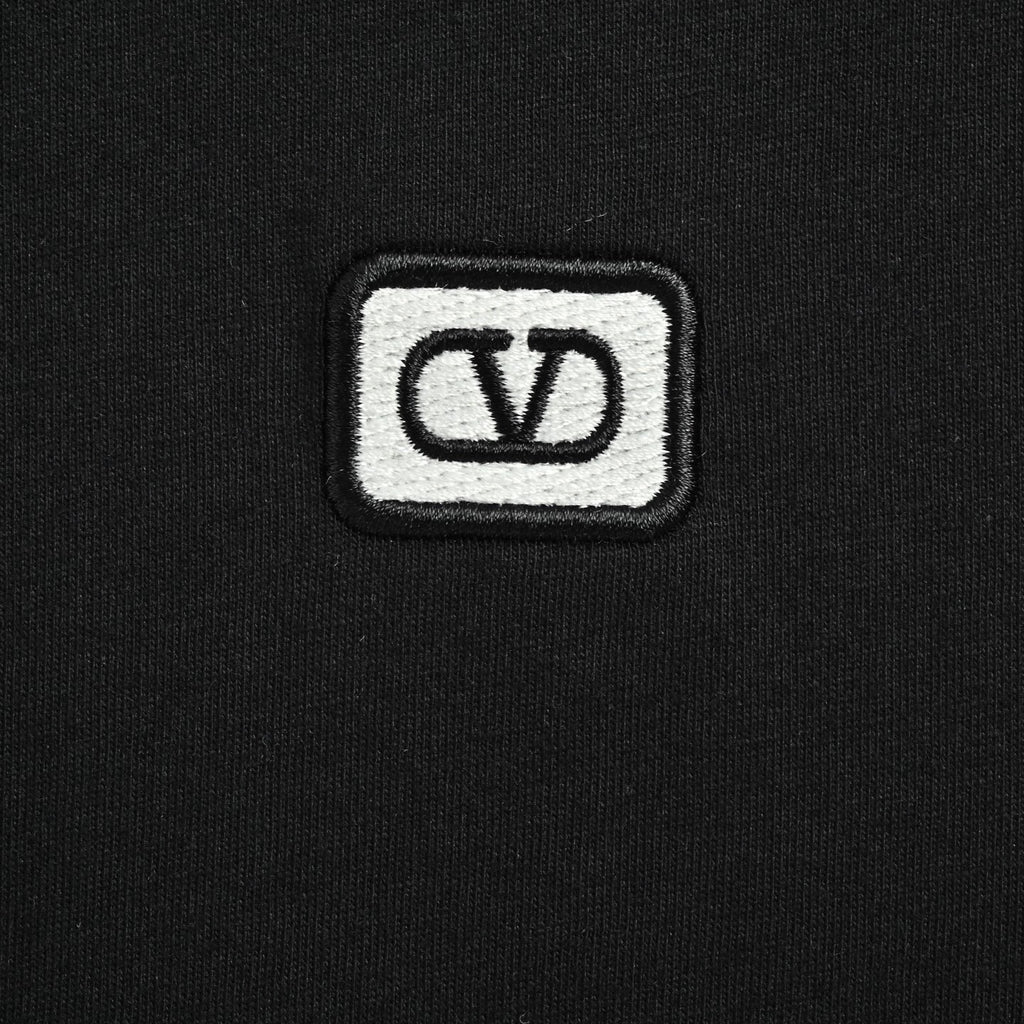 Valentino Embroidered Badge Short-Sleeve T-Shirt White