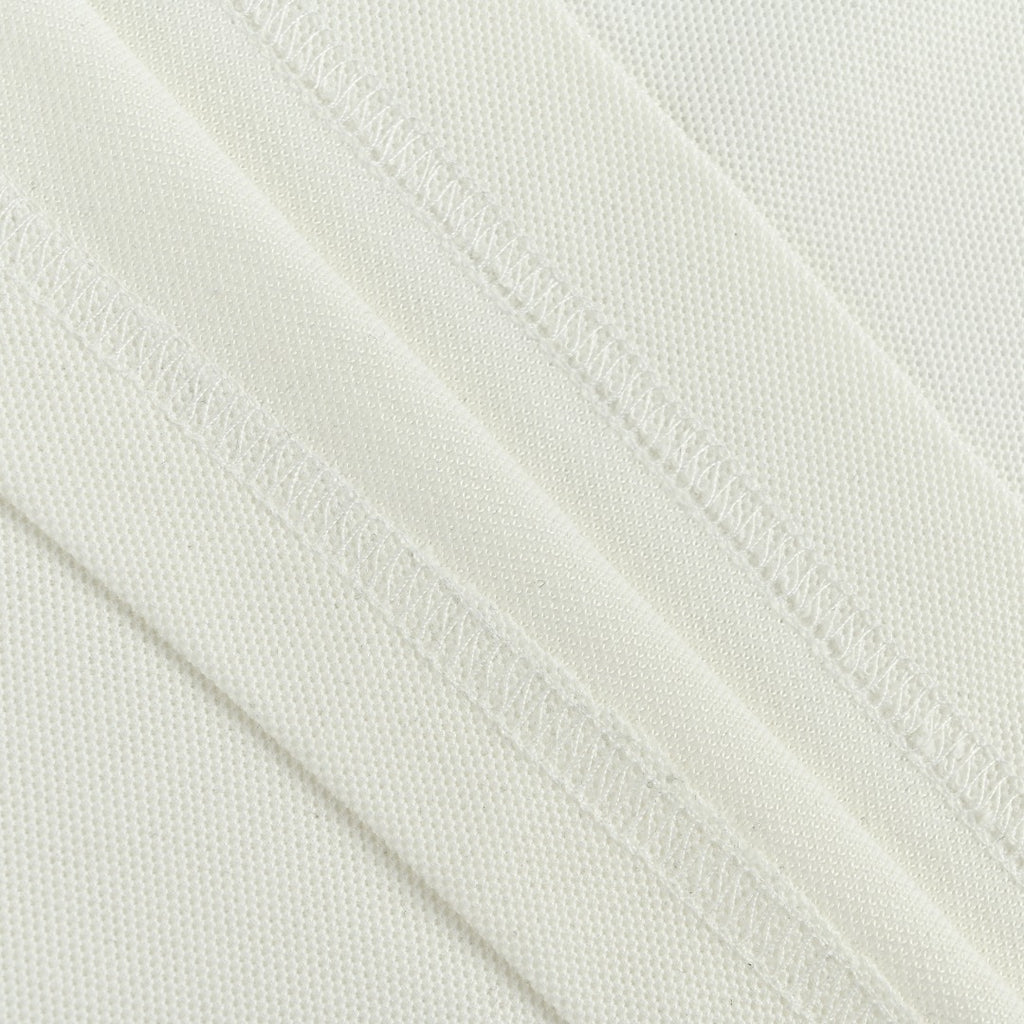 Burberry BBR Logo Collar Rib Contrast Equestrian Knight Embroidered Short-Sleeve Polo Shirt White