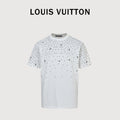 Louis Vuitton LV Starfield Gradient Monogram Allover-Print Short-Sleeve T-Shirt White