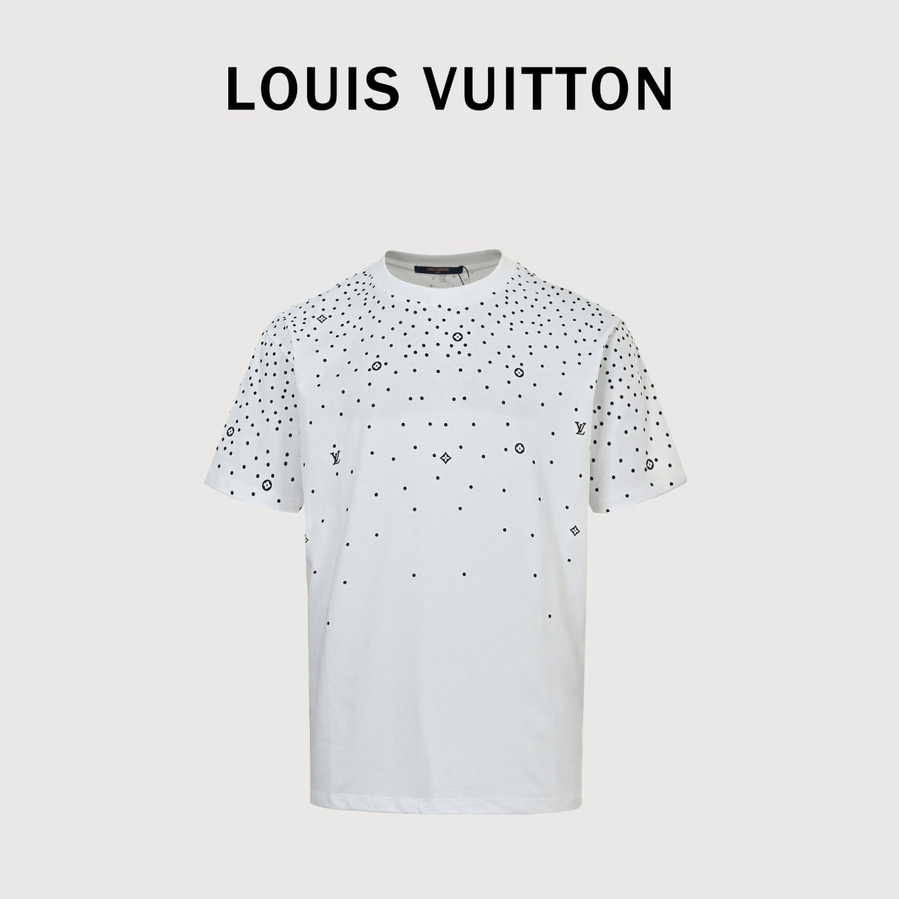 Louis Vuitton LV Starfield Gradient Monogram Allover-Print Short-Sleeve T-Shirt White