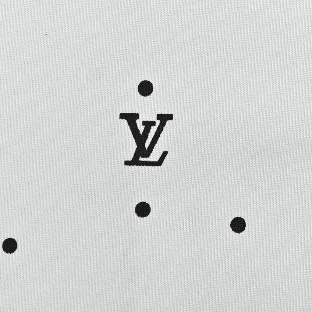Louis Vuitton LV Starfield Gradient Monogram Allover-Print Short-Sleeve T-Shirt White