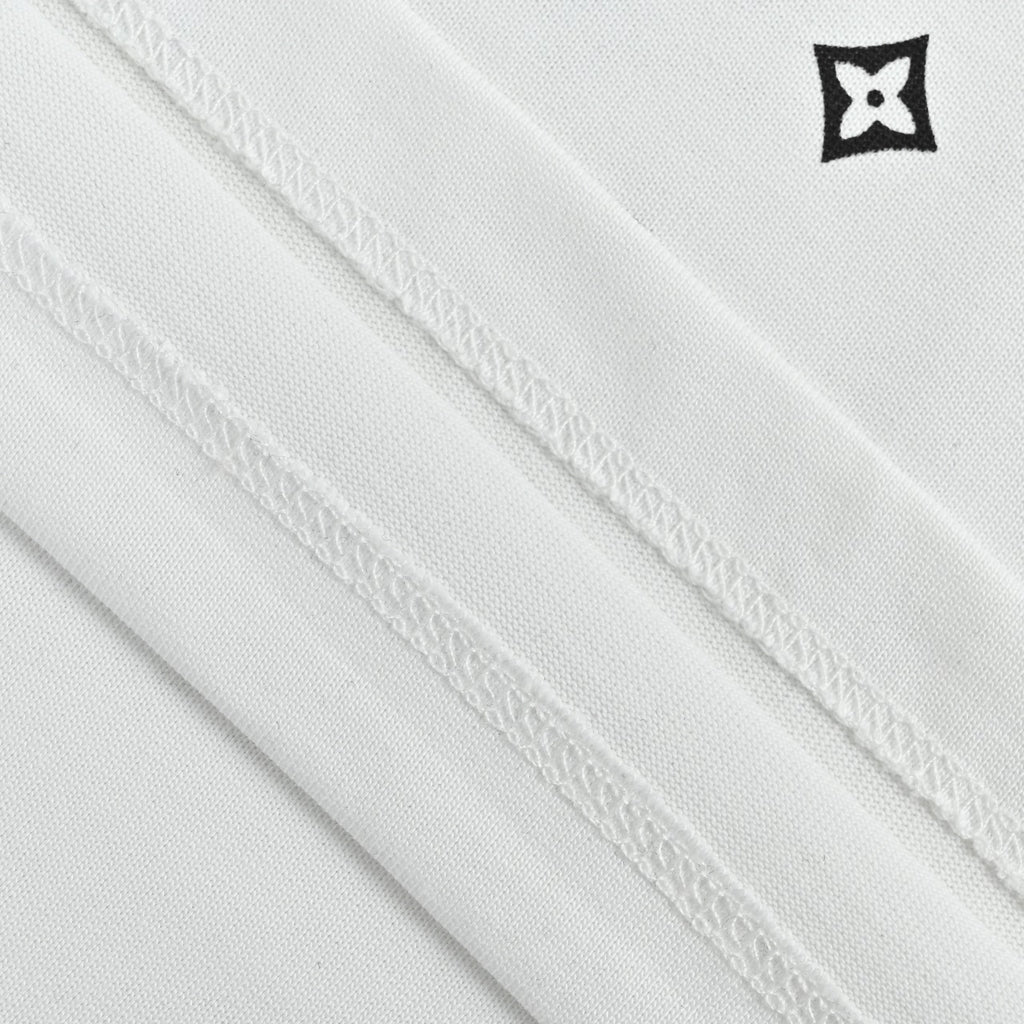 Louis Vuitton LV Starfield Gradient Monogram Allover-Print Short-Sleeve T-Shirt White