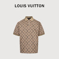 Louis Vuitton LV Classic Monogram Allover-Print Short-Sleeve Polo Shirt Camel