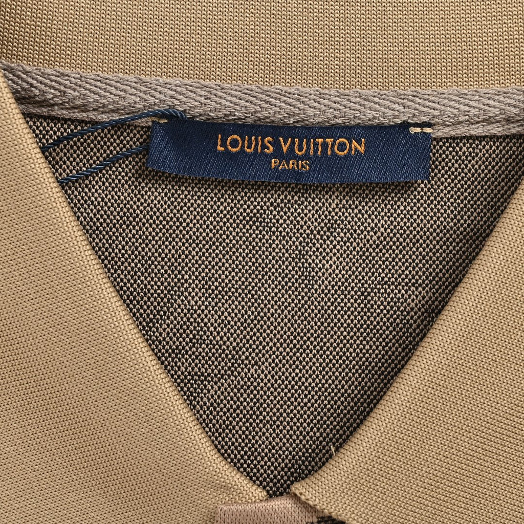 Louis Vuitton LV Classic Monogram Allover-Print Short-Sleeve Polo Shirt Camel