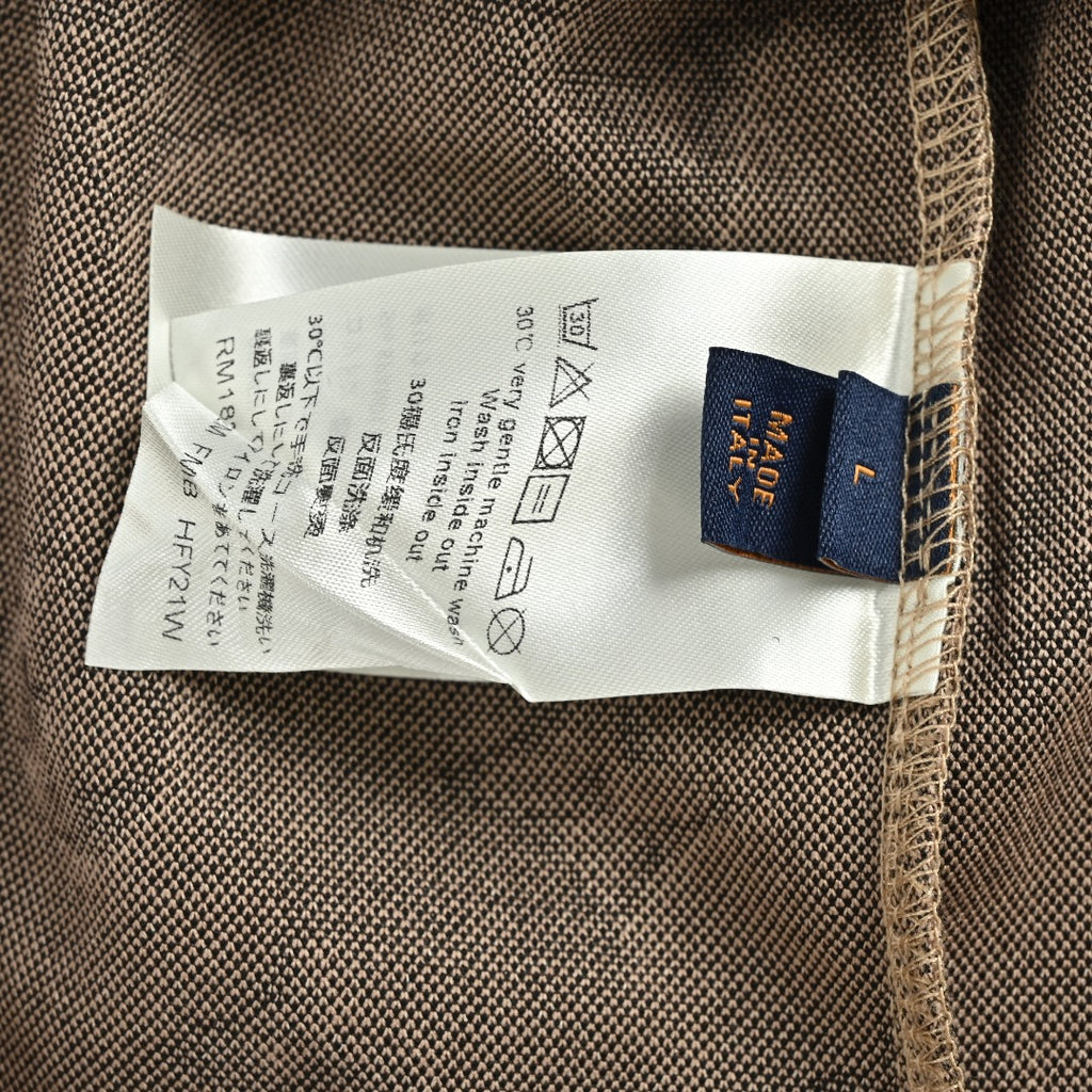 Louis Vuitton LV Classic Monogram Allover-Print Short-Sleeve Polo Shirt Camel