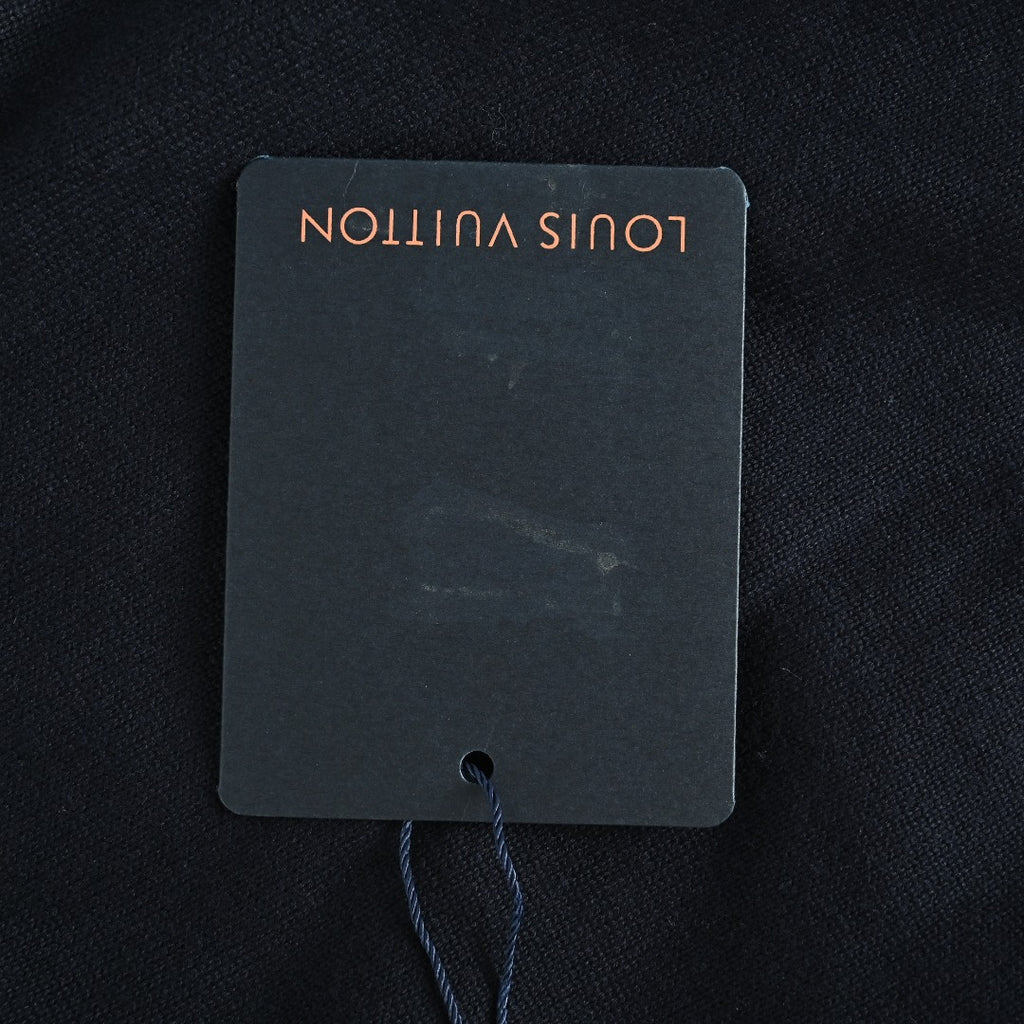 Louis Vuitton LV Leather-Tab Allover-Print Reversible Stand-Collar Jacket Navy
