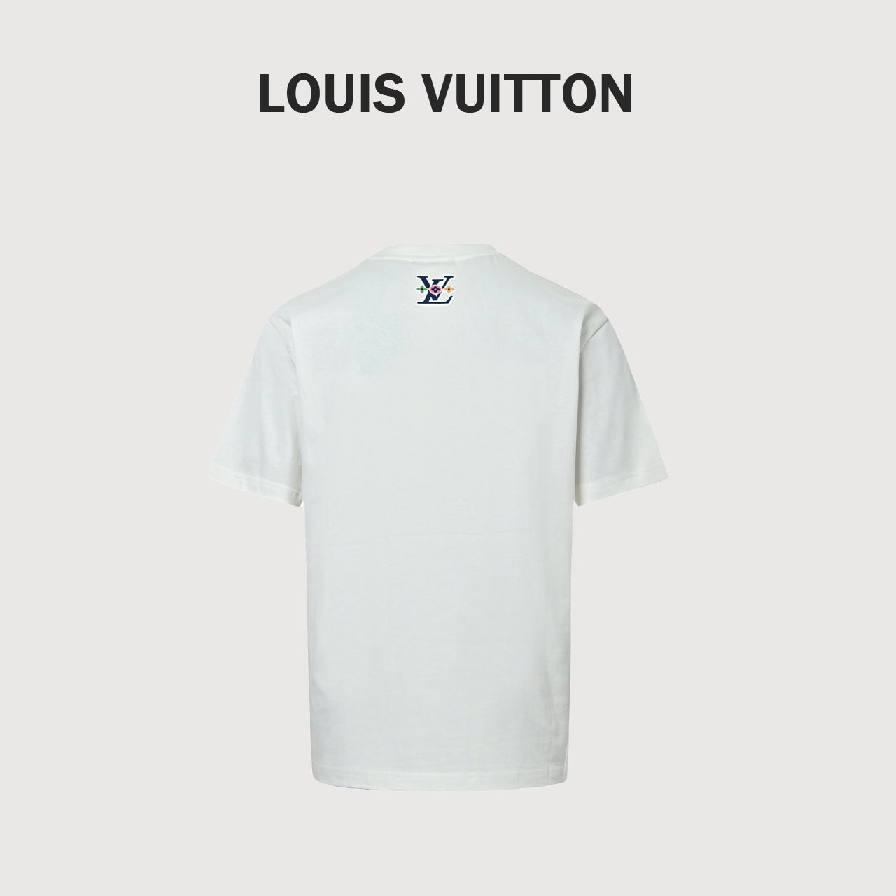 Louis Vuitton 26SS LV Gesture Letter Rubber-Print Short-Sleeve T-Shirt White