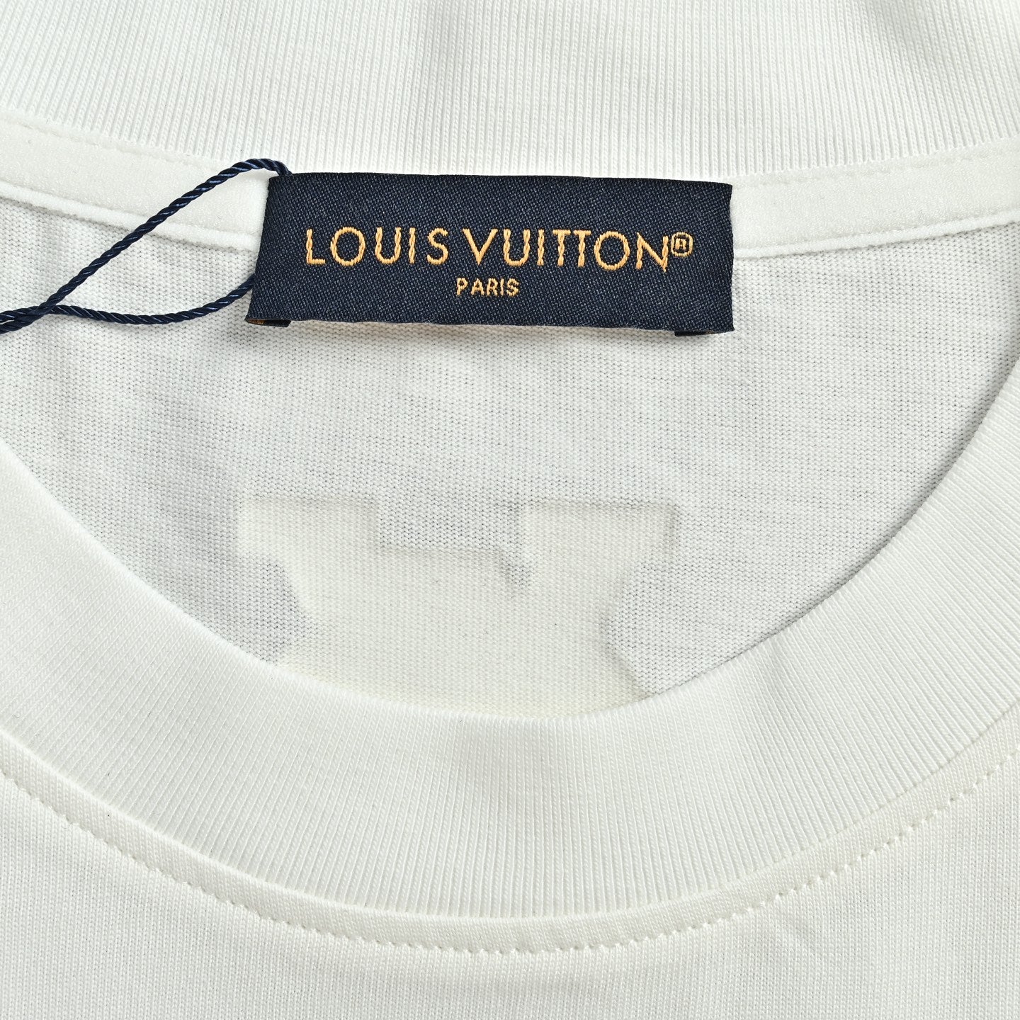 Louis Vuitton 26SS LV Gesture Letter Rubber-Print Short-Sleeve T-Shirt White