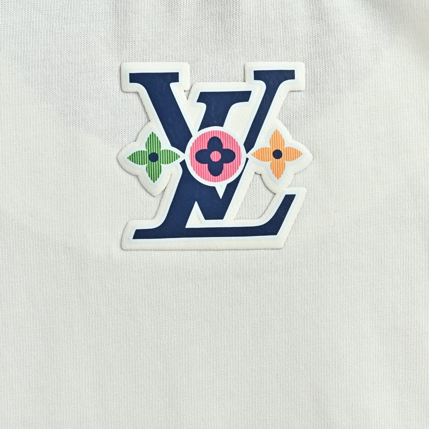 Louis Vuitton 26SS LV Gesture Letter Rubber-Print Short-Sleeve T-Shirt White