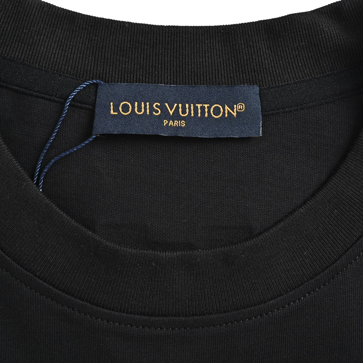 Louis Vuitton 26SS LV Gesture Letter Rubber-Print Short-Sleeve T-Shirt Black