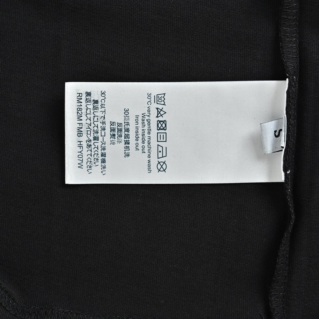 Louis Vuitton 26SS LV Gesture Letter Rubber-Print Short-Sleeve T-Shirt Black