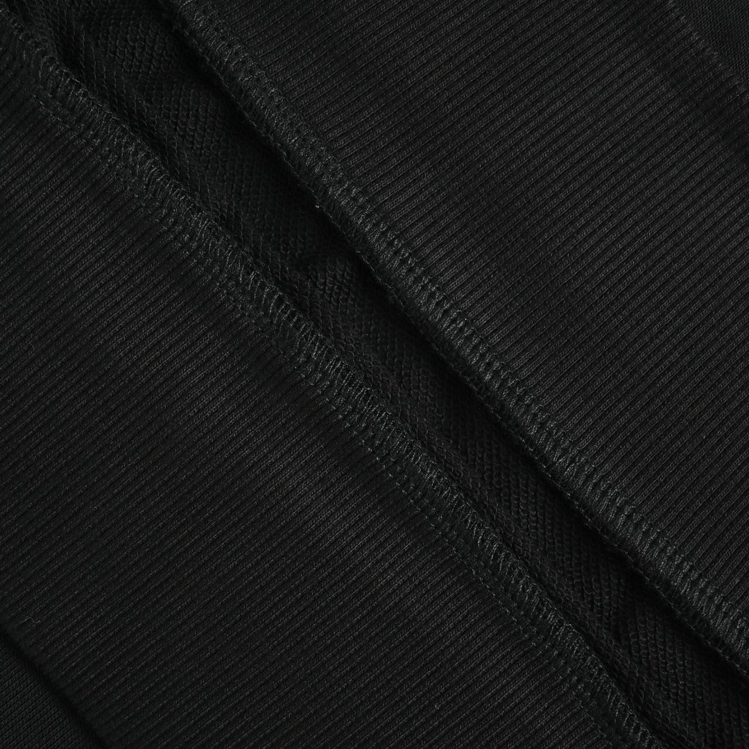 Louis Vuitton LV Embossed Letter Hooded Sweatshirt Black