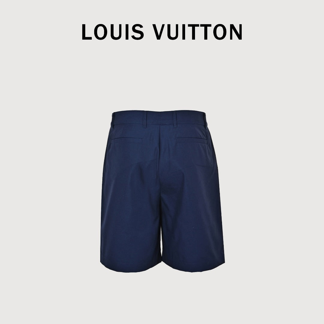 Louis Vuitton LV Monogram Jacquard Indigo Denim Shorts Dark Indigo