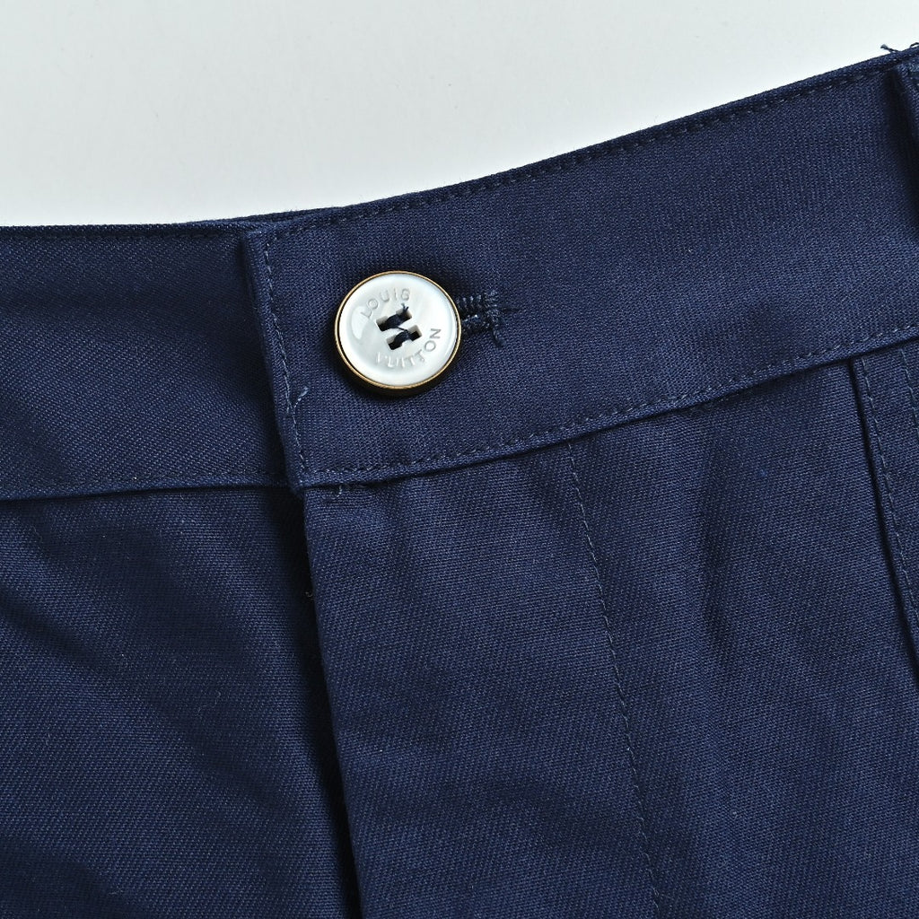 Louis Vuitton LV Monogram Jacquard Indigo Denim Shorts Dark Indigo