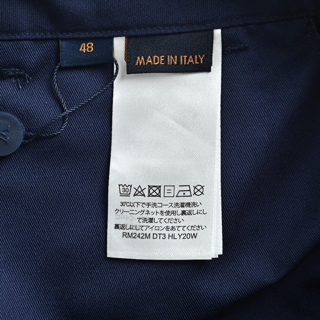 Louis Vuitton LV Monogram Jacquard Indigo Denim Shorts Dark Indigo