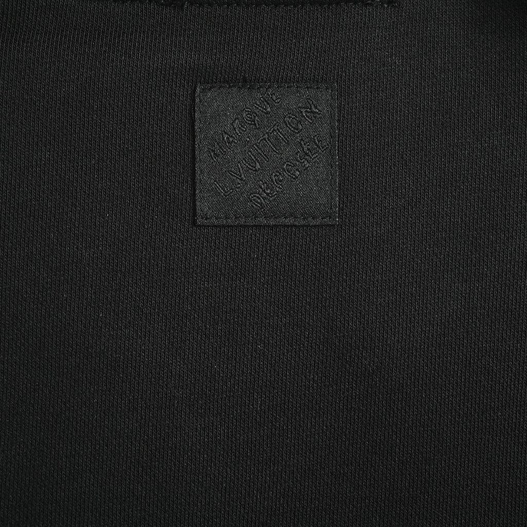 Louis Vuitton LV Classic Monogram Patchwork Pocket Crew-Neck Sweatshirt Black