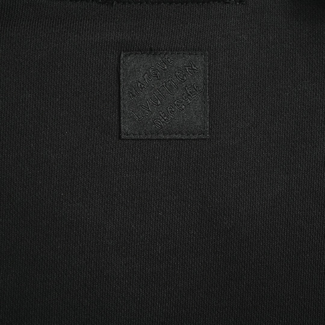 Louis Vuitton LV Classic Monogram Patchwork Pocket Crew-Neck Sweatshirt Black