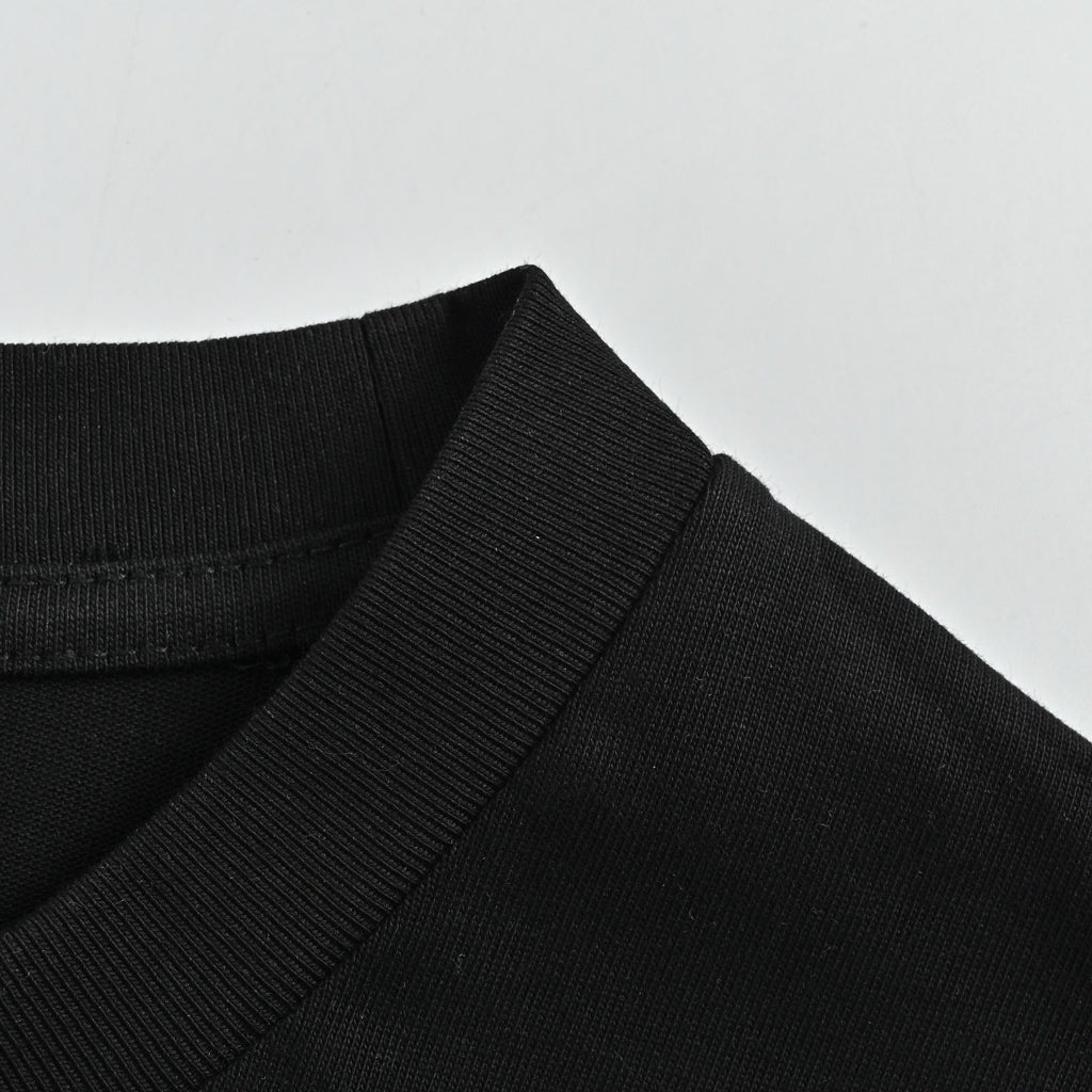 Louis Vuitton LV Gradient Monogram Embroidered Mirrored-Script Short-Sleeve T-Shirt Black