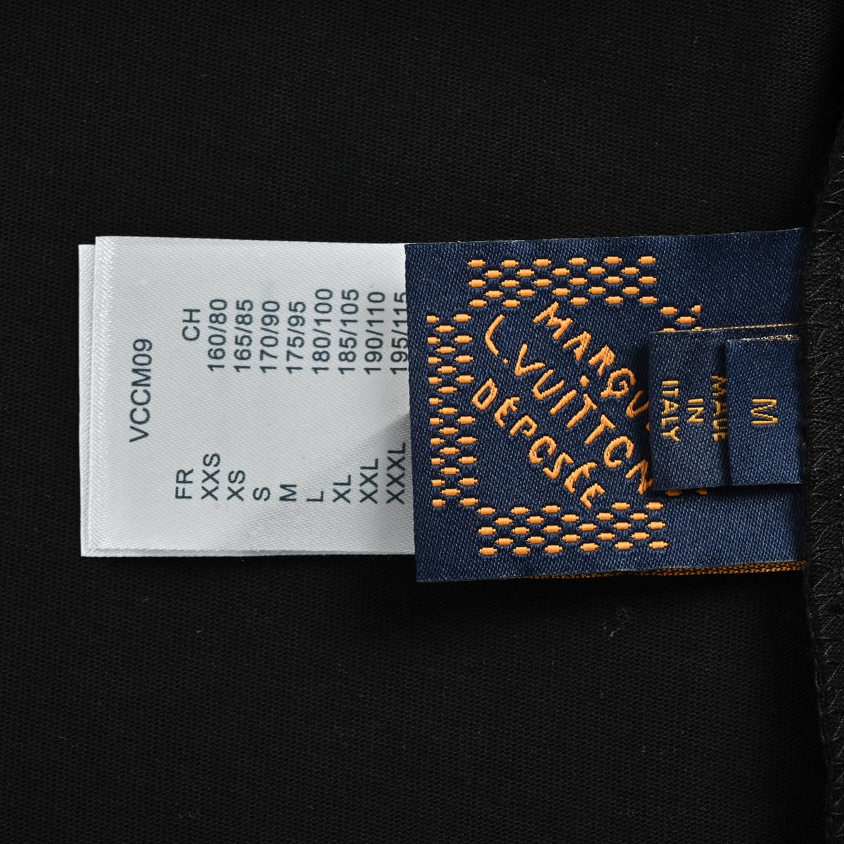 Louis Vuitton LV Gradient Monogram Embroidered Mirrored-Script Short-Sleeve T-Shirt Black