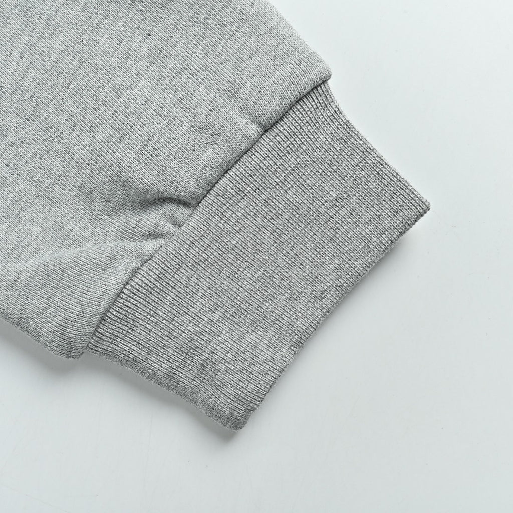 Louis Vuitton LV Sketch Embroidered Zip-Front Hooded Sweatshirt Grey