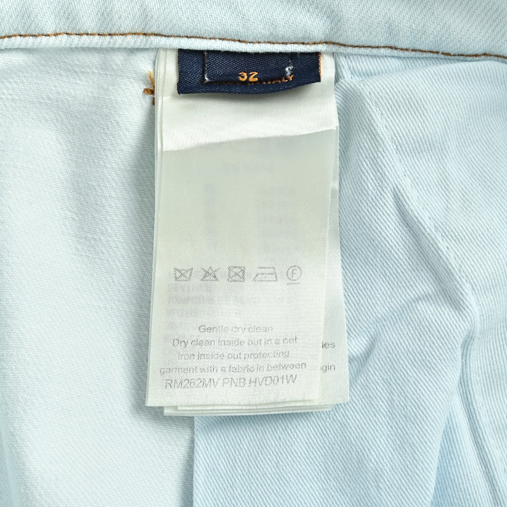 Louis Vuitton 26SS Blooming Floral Series Embroidered Denim Shorts Ice Blue