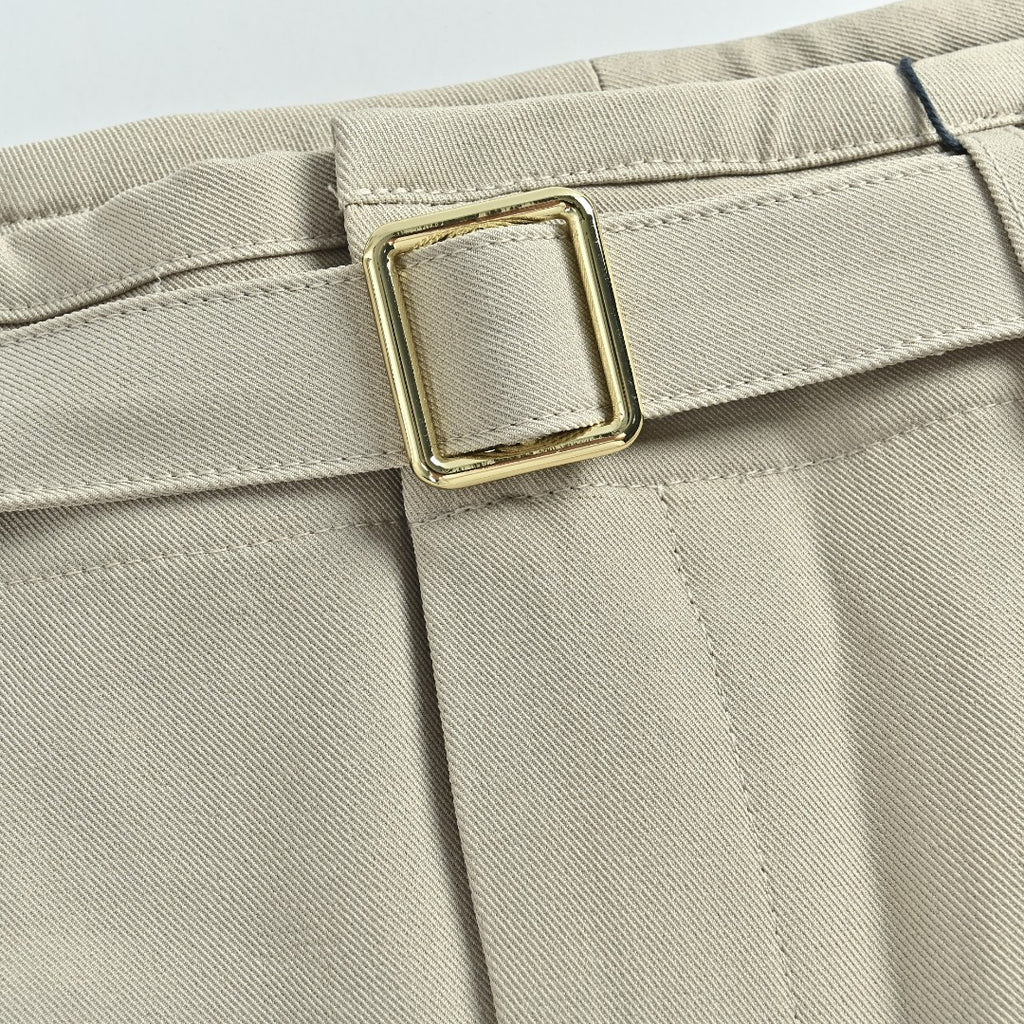 Louis Vuitton LV Belted Wide-Leg Dress Trousers Stone