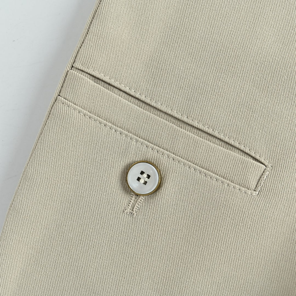 Louis Vuitton LV Belted Wide-Leg Dress Trousers Stone