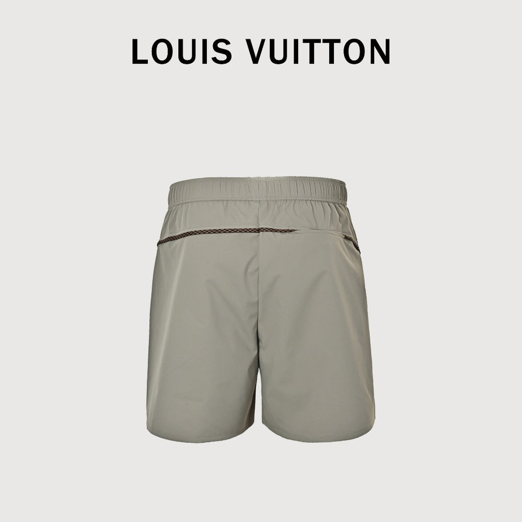 Louis Vuitton LV Monogram Jacquard Ripstop Athletic Shorts Stone