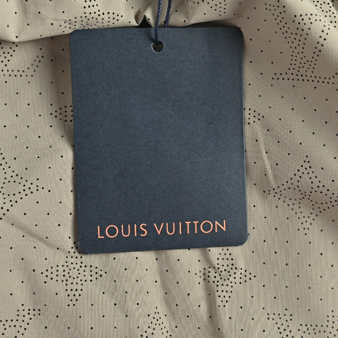 Louis Vuitton LV Monogram Jacquard Ripstop Athletic Shorts Stone