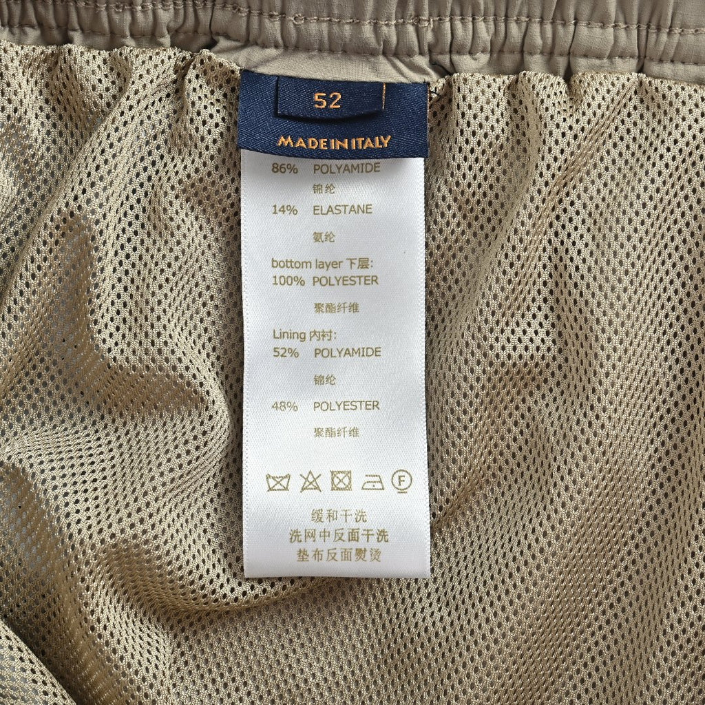 Louis Vuitton LV Monogram Jacquard Ripstop Athletic Shorts Stone