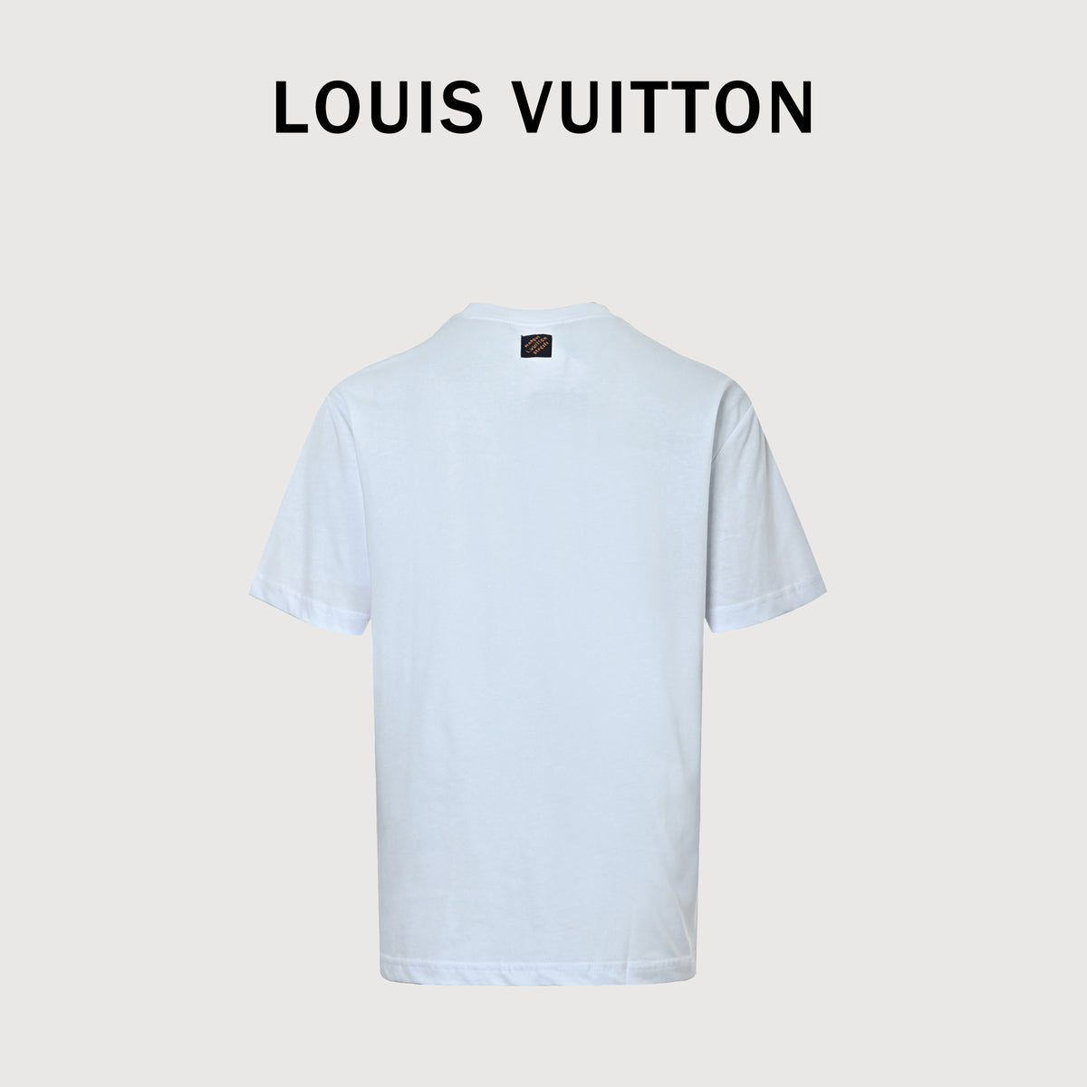 Louis Vuitton LV Denim-Fabric Letter Logo Short-Sleeve T-Shirt Ice Blue