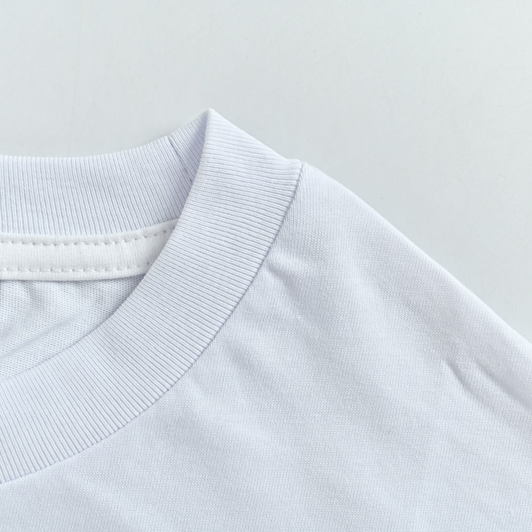 Louis Vuitton LV Denim-Fabric Letter Logo Short-Sleeve T-Shirt Ice Blue