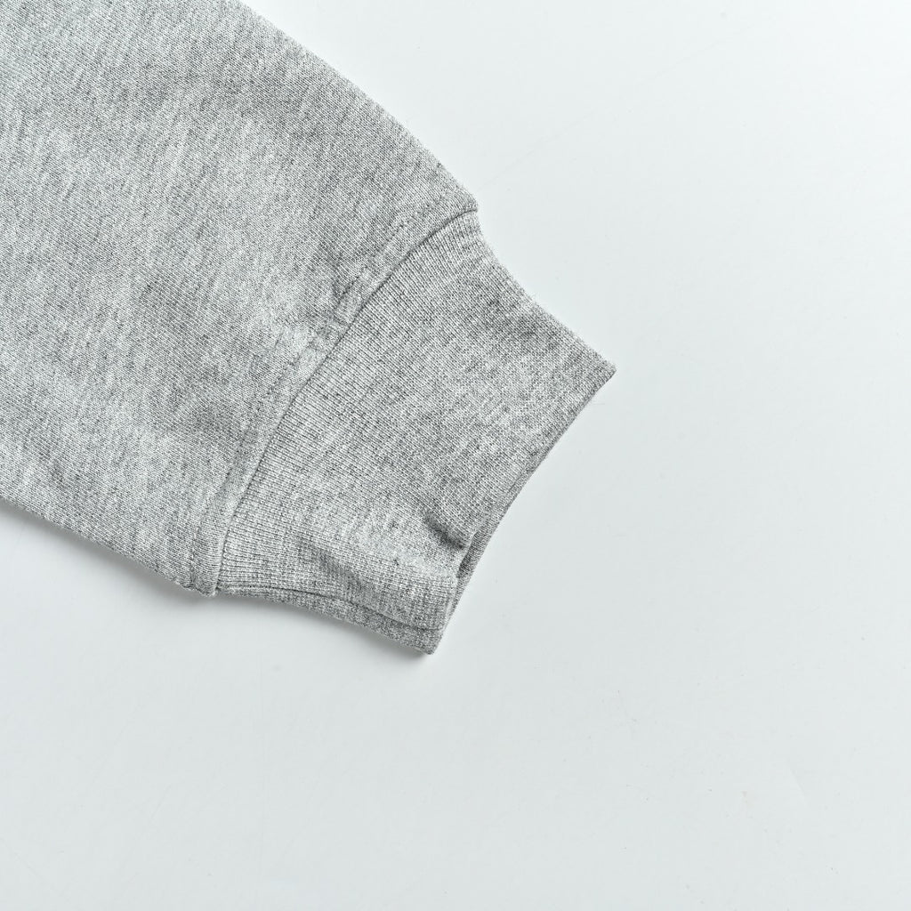 Louis Vuitton 26FW LV Marque Déposée Embroidered Crew-Neck Sweatshirt Grey Marl