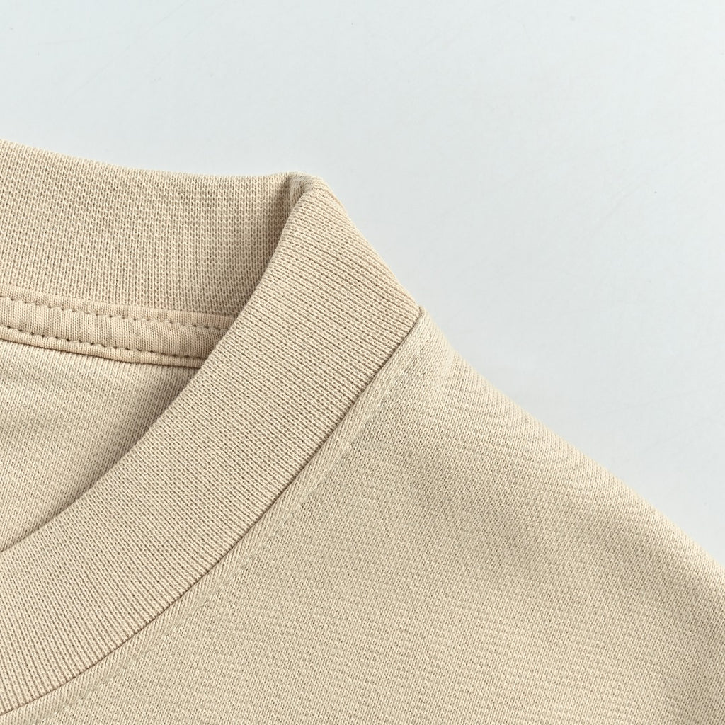 Louis Vuitton 26FW LV Marque Déposée Embroidered Crew-Neck Sweatshirt Cream