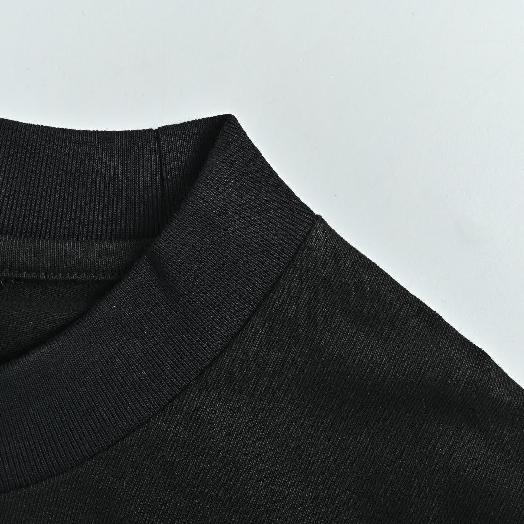 Louis Vuitton LV Star-Burst Mini Logo Embroidered Short-Sleeve T-Shirt Black