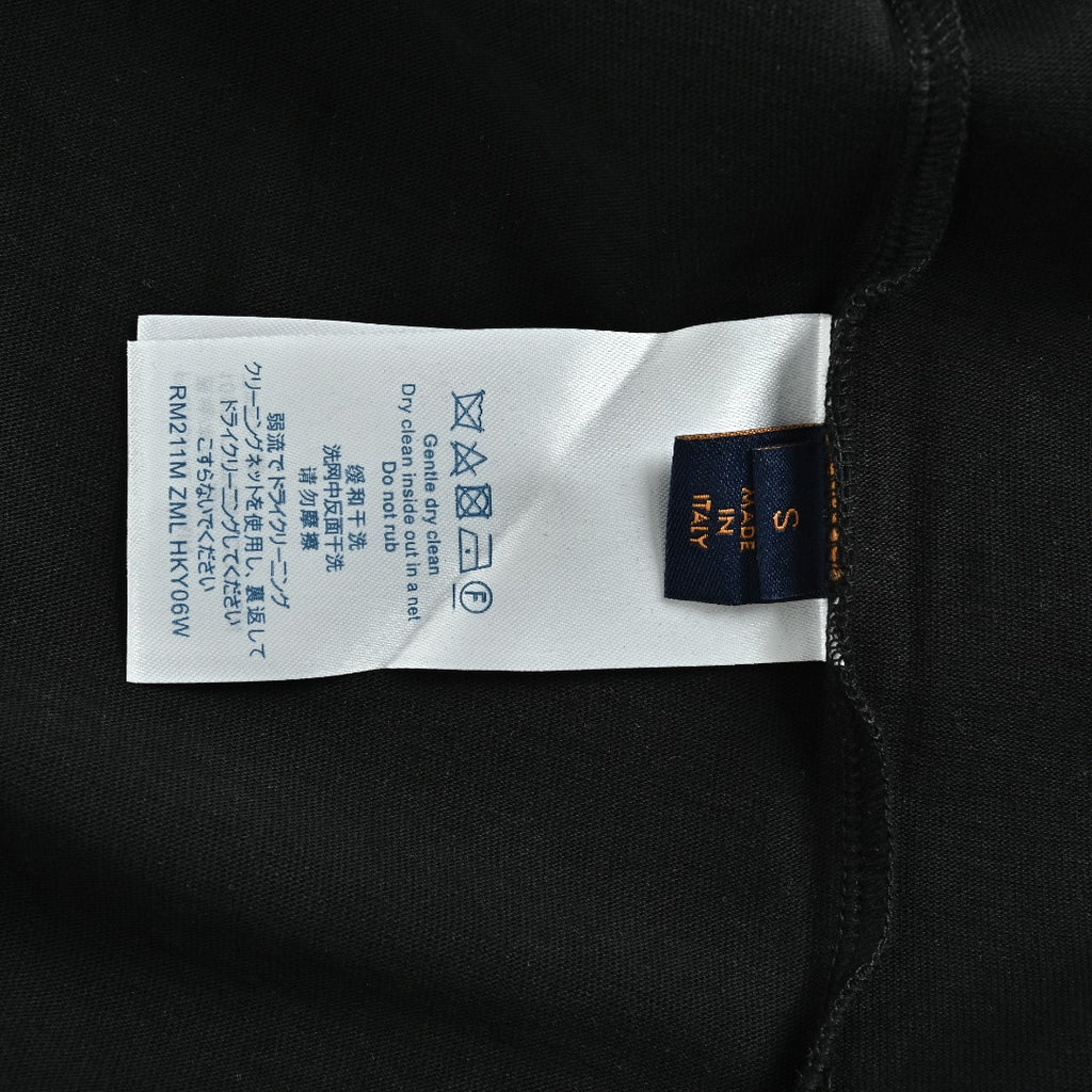 Louis Vuitton LV Star-Burst Mini Logo Embroidered Short-Sleeve T-Shirt Black