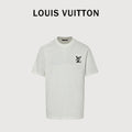Louis Vuitton LV Star-Burst Mini Logo Embroidered Short-Sleeve T-Shirt White