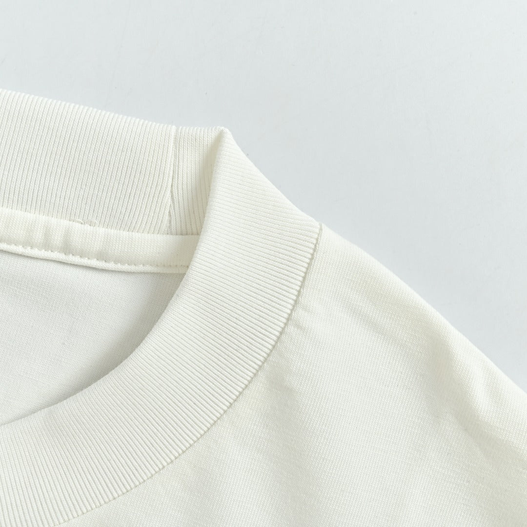 Louis Vuitton LV Ice-Blue Crystal 3D Monogram Short-Sleeve T-Shirt White