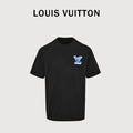 Louis Vuitton Ice Blue Crystal 3D LV Monogram Short-Sleeve T-Shirt