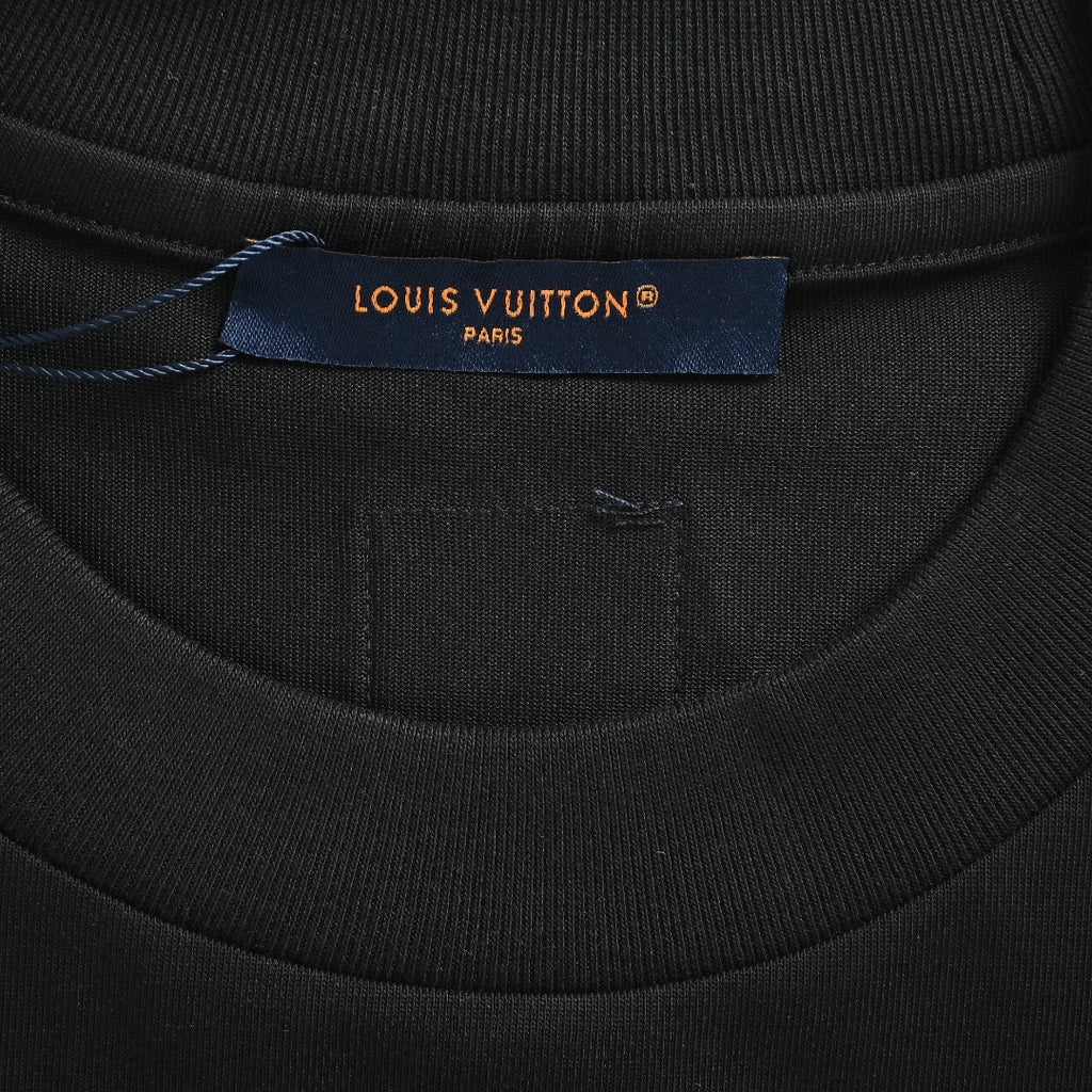 Louis Vuitton Ice Blue Crystal 3D LV Monogram Short-Sleeve T-Shirt