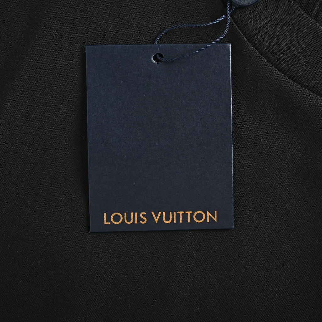 Louis Vuitton Ice Blue Crystal 3D LV Monogram Short-Sleeve T-Shirt