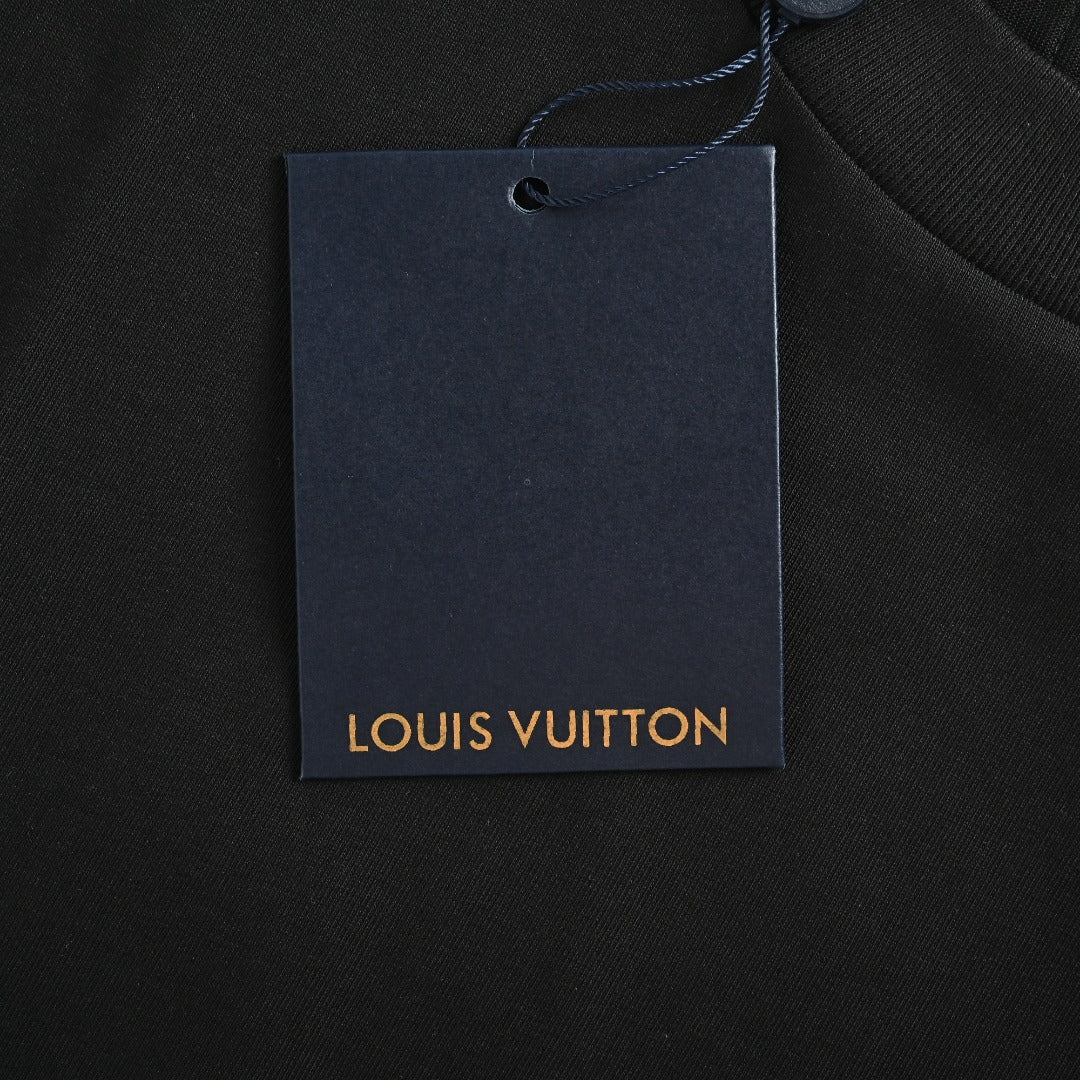 Louis Vuitton Ice Blue Crystal 3D LV Monogram Short-Sleeve T-Shirt