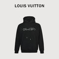 Louis Vuitton LV Beaded Script Embroidery Pullover Hoodie