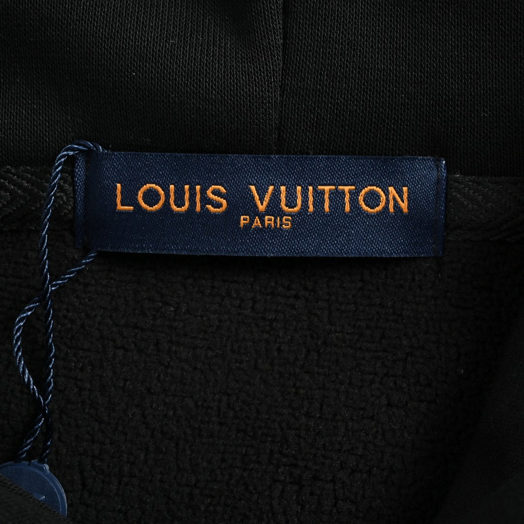 Louis Vuitton LV Beaded Script Embroidery Pullover Hoodie