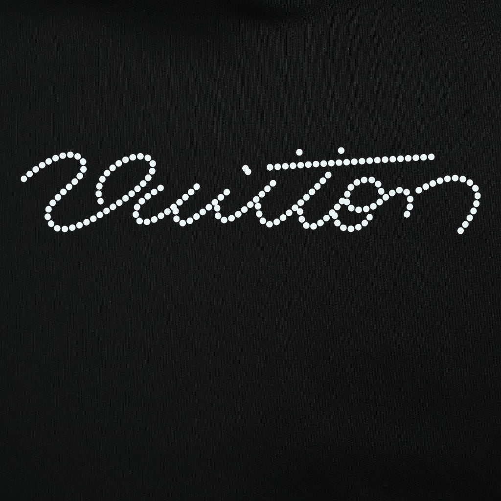 Louis Vuitton LV Beaded Script Embroidery Pullover Hoodie