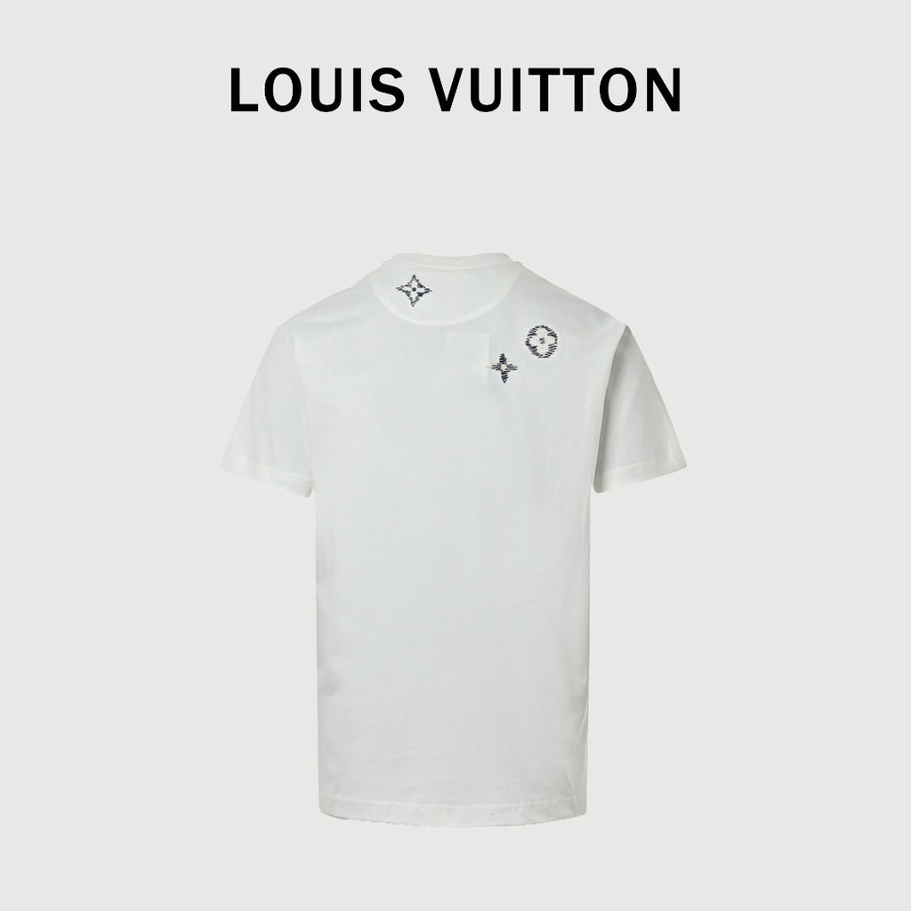 Louis Vuitton LV 26SS Ghost Monogram Print Short-Sleeve T-Shirt